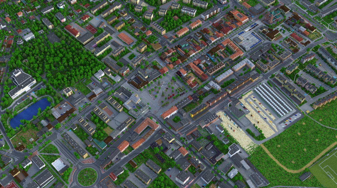 Kutno odtworzono w Minecraft w skali 1:1 - Build The Earth Poland